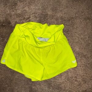 Kids Roxy  Neon Yellow Shorts 12